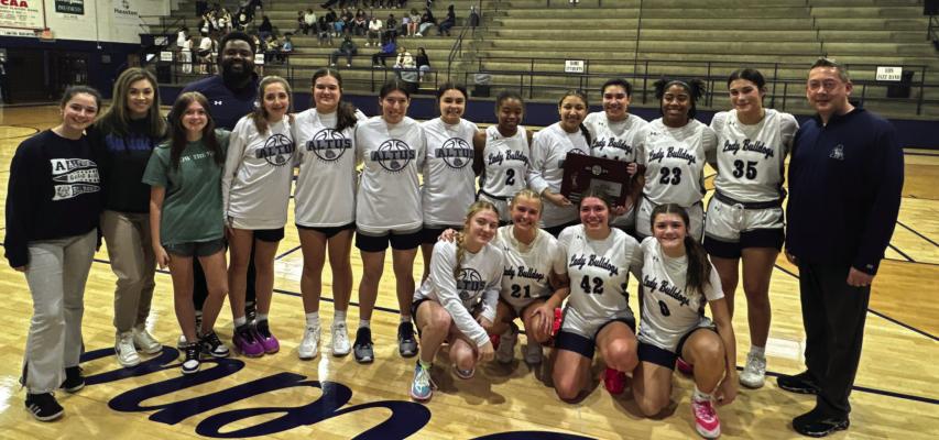 The Altus Lady Bulldogs basketball team became the Regional Consolation Champs last week. Courtesy photo